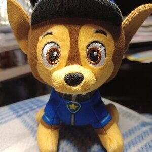 Nickelodeon Paw Patrol Chase Police Pup 5" Soft Plush - Spin Master. pre-owned